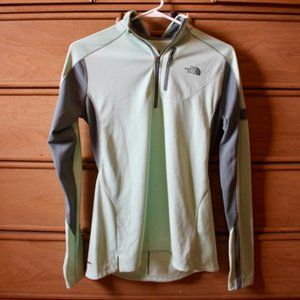 North Face Mint Green Quarter Zip